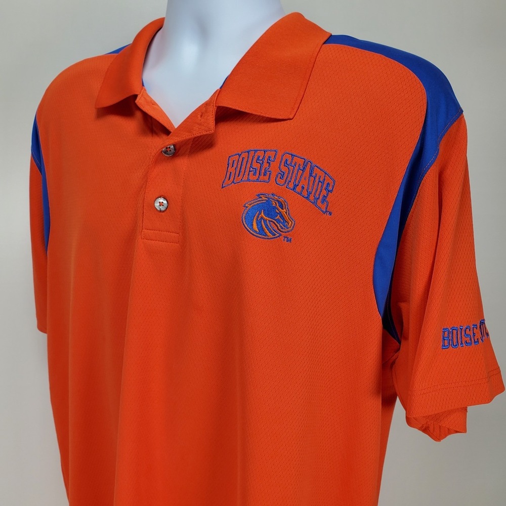 Boise State Broncos BSU Men's XL Short Sleeve Polo Medium Knights Apparel